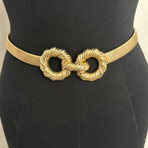 Zara Gold Stretchy Metal Belt - Picture 4 of 4